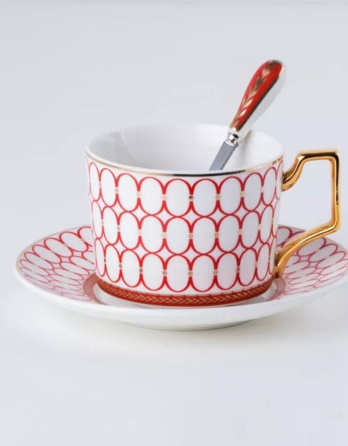 Load image into Gallery viewer, Nordic minimalist ceramic coffee cups and plates, English black tea cups, water utensils, tea cups, household offices
