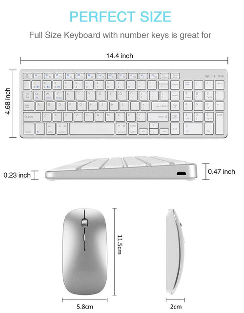 Load image into Gallery viewer, Charging Bluetooth the third mock examination wireless keyboard two zone digital mouse set for iPad game mute office
