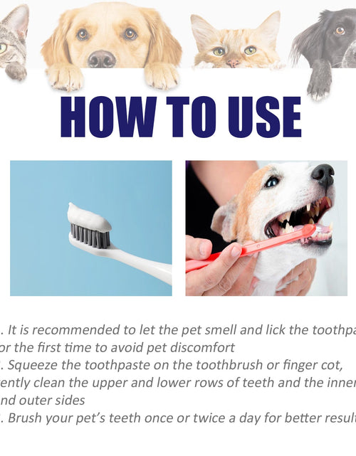 Load image into Gallery viewer, Pet Mouth Cleaning Cream, Cats And Dogs Clean Bad Breath Tartar Stains White Teeth Cream
