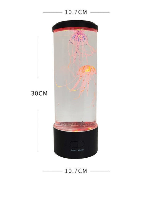 Load image into Gallery viewer, New medium jellyfish lamp USB plug-in colorful LED color changing home atmosphere night light desktop simulation jellyfish lamp

