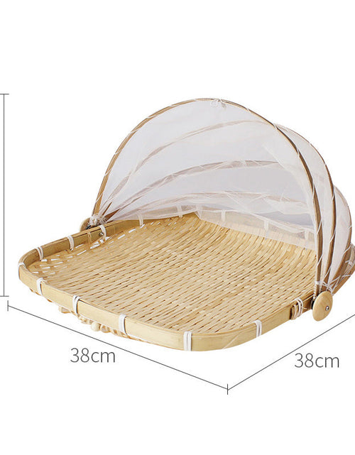 Load image into Gallery viewer, Handmade Bamboo Basket Steamed Bread Basket Bamboo Dustpan
