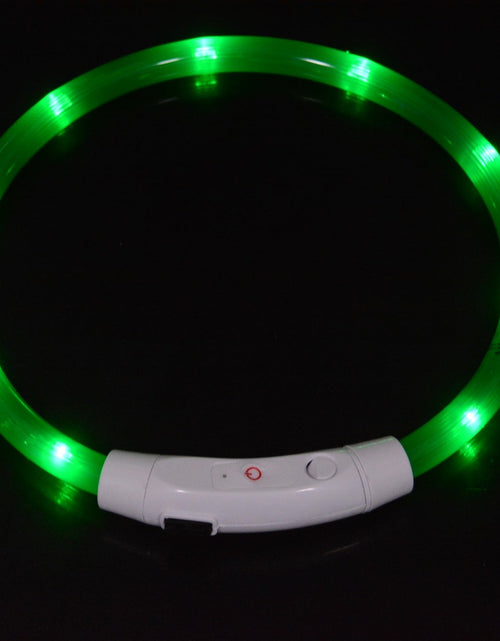 Load image into Gallery viewer, Dog luminous collar luminous pet collar USB charging neck ring LED luminous dog collar
