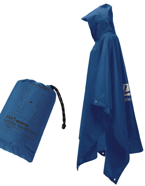 Load image into Gallery viewer, 3 - in - 1 Waterproof Rain Poncho for Outdoor Use: Motorcycle, Camping, Hiking &amp; Travel
