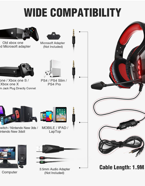 Load image into Gallery viewer, S11 Head mounted Gaming Chicken Earphones Wired Control Esports Earphones Luminous Computer Earphones
