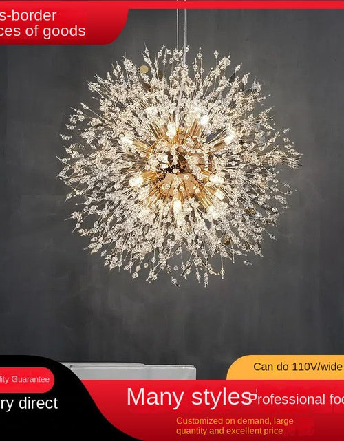 Load image into Gallery viewer, Nordic Creative Dandelion Chandelier Bedroom Bar Counter Luxury Living Room Lighting Fixture
