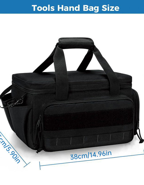 Load image into Gallery viewer, 14" Heavy-Duty Tool: 2 Bags + Non-Slip Organizer (for Electricians, Multi-Pocket)
