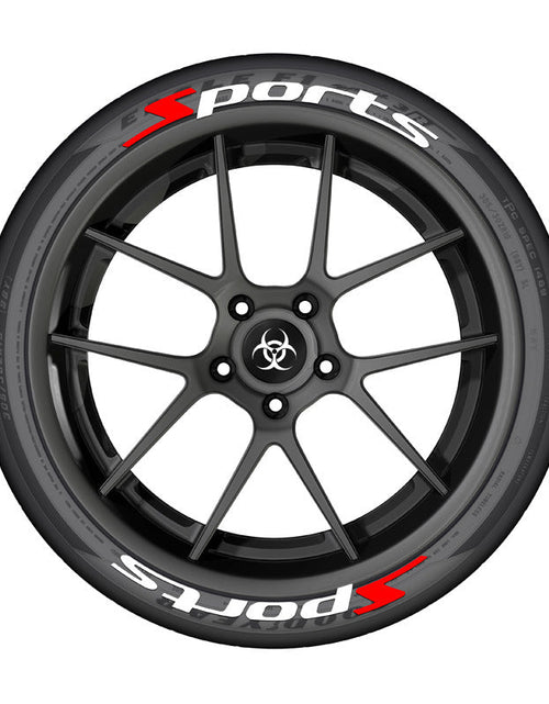 Load image into Gallery viewer, SPORTS series car tire letter sticker DIY sticker personalized modification sticker 3D three-dimensional all-in-ode tire sticker
