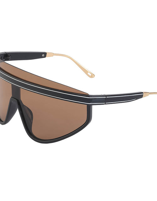 Load image into Gallery viewer, Personalized Large Frame One-Piece Lens Sunscreen Sunglasses For Women High Sense Windproof Ins Sunglasses
