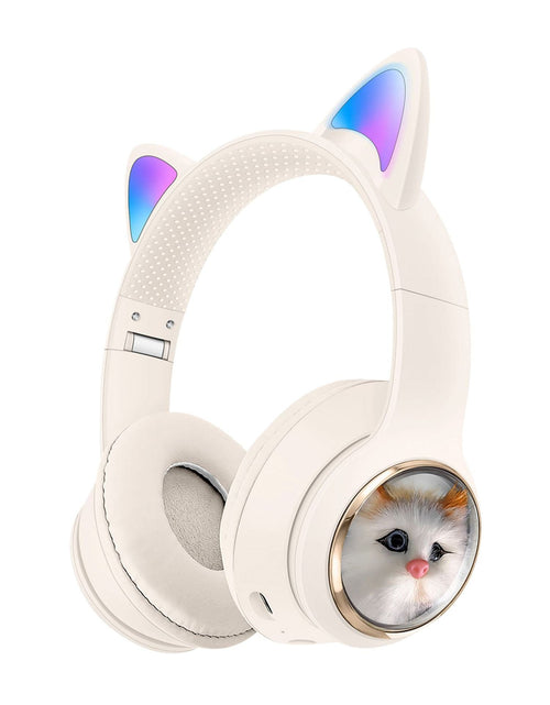 Load image into Gallery viewer, AKZ-09 Earphones Space Cabin Cartoon Simulation Cat Bluetooth Headwear Large Battery Earphones Foldable
