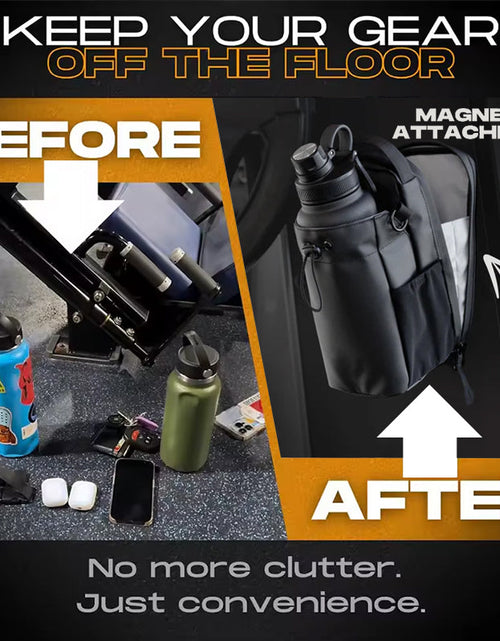 Load image into Gallery viewer, Magnetic Sling Bag for Men &amp; Women. Ideal as a gym, travel, and work bag. Keeps your belongings off the dirty gym floor.
