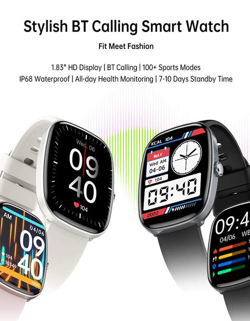 Load image into Gallery viewer, S5 smartwatch IP68 waterproof Bluetooth call sports wristband heart rate and blood oxygen monitoring
