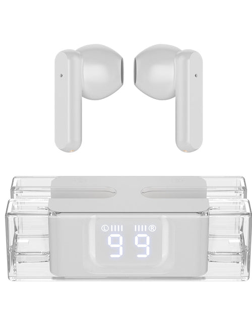 Load image into Gallery viewer, New SP28 in ear earplugs transparent digital display TWS Bluetooth headset game low latency
