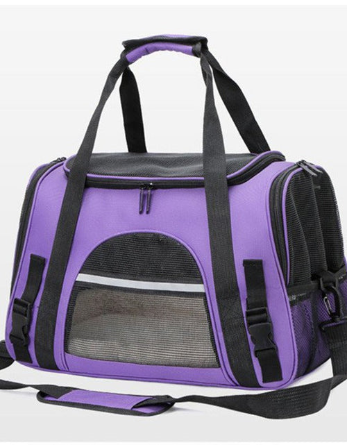 Load image into Gallery viewer, Foldable &amp; Expandable Pet Carrier Bag - Mesh Breathable Cat/Dog Travel Bag, Convertible Crossbody Handbag for Small Pets
