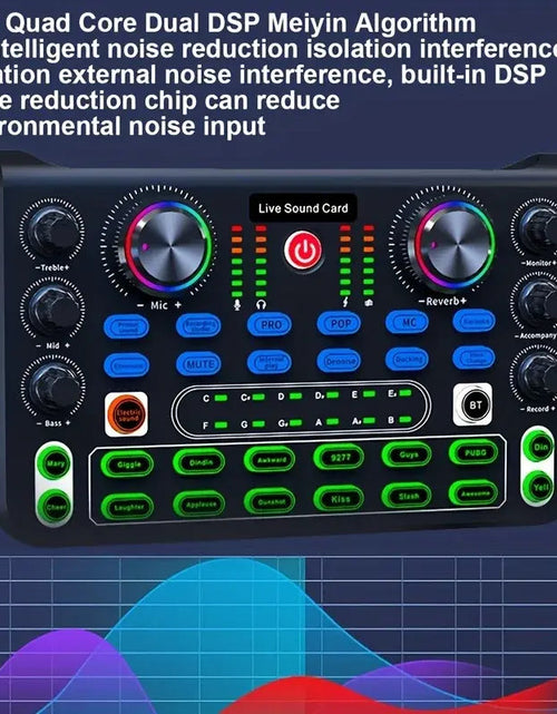 Load image into Gallery viewer, HD X60 Sound Card English Version Professional Audio Mixer for Karaoke Broadcast KTV Singing Live Sound Mixer
