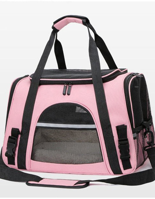 Load image into Gallery viewer, Foldable &amp; Expandable Pet Carrier Bag - Mesh Breathable Cat/Dog Travel Bag, Convertible Crossbody Handbag for Small Pets
