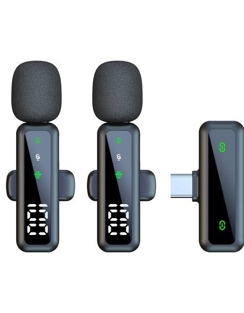 Load image into Gallery viewer, Wireless Lapel Microphone for Outdoor Computer Live Streaming Noise Reduction Universal Small Microphone
