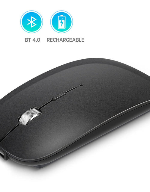 Load image into Gallery viewer, Rechargeable metal roller wireless Bluetooth mouse dual-mode mobile phone tablet wireless mouse
