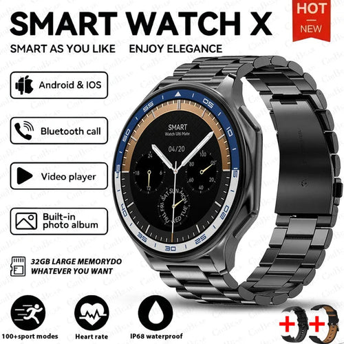 Load image into Gallery viewer, DT Watch X smartwatch with 4G large memory, local music and video playback, waterproof Bluetooth calling, smart phone
