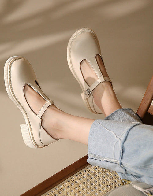 Load image into Gallery viewer, Women’s Shallow-Mouth Mary Jane Shoes
