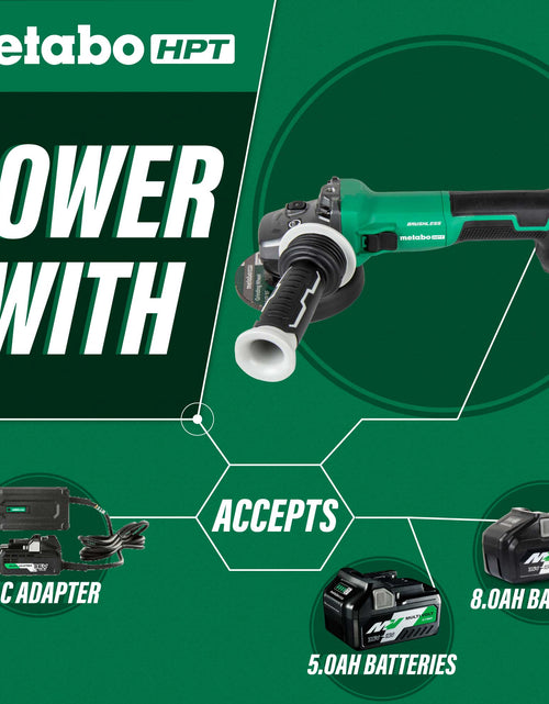 Load image into Gallery viewer, Metabo HPT G3612DVEQ6M 36V MultiVolt™ 4-1/2" Disc Angle Grinder, Slide Switch (Tool Body Only)
