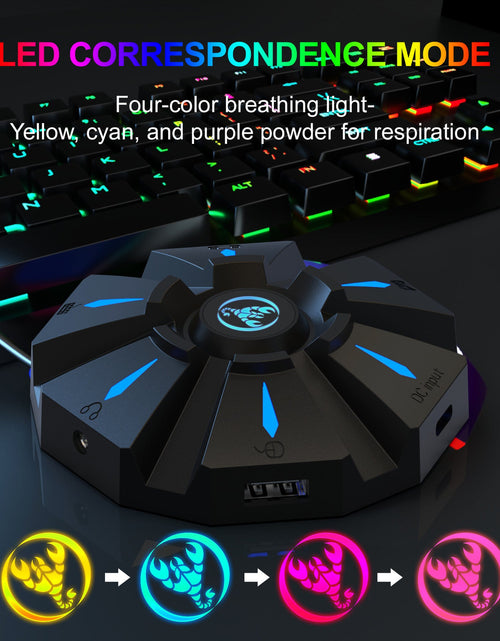 Load image into Gallery viewer, P9 keyboard mouse converter set supports various gaming devices and gamepads in the market
