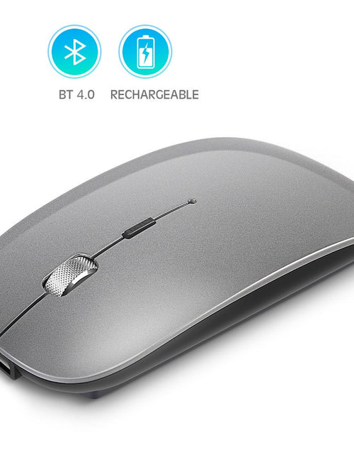 Load image into Gallery viewer, Rechargeable metal roller wireless Bluetooth mouse dual-mode mobile phone tablet wireless mouse

