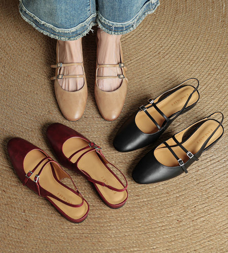 Women’s Flat Sandals with Soft Sole and Single Strap