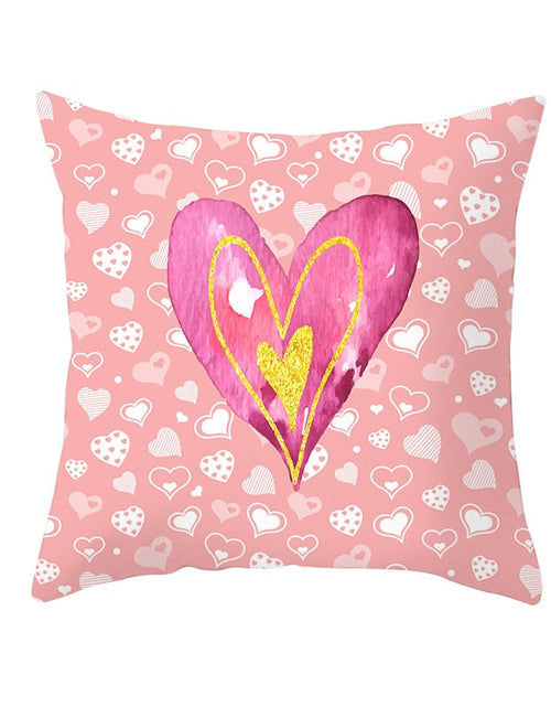 Load image into Gallery viewer, Black White Heart Cushion Cover Arrow I Love You Letters Happy Valentine Pillow Covers Gifts for Couples Valentine's Decoration
