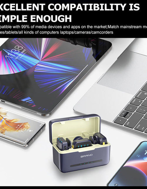 Load image into Gallery viewer, One to two wireless lavalier microphone intelligent noise reduction receiver microphone clip wireless microphone
