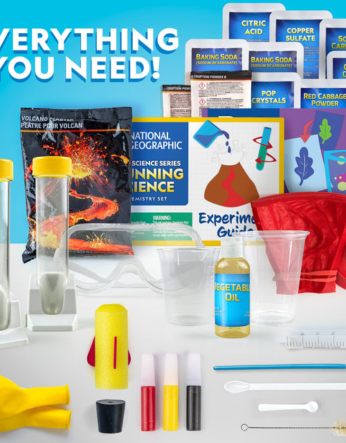 Load image into Gallery viewer, National Geographic Stunning Chemistry Set Mega Science Kit 45 Experiments Blue
