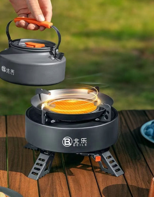 Load image into Gallery viewer, New Explorer 4000W infrared camping stove: portable, windproof, with electronic ignition for outdoor cooking.
