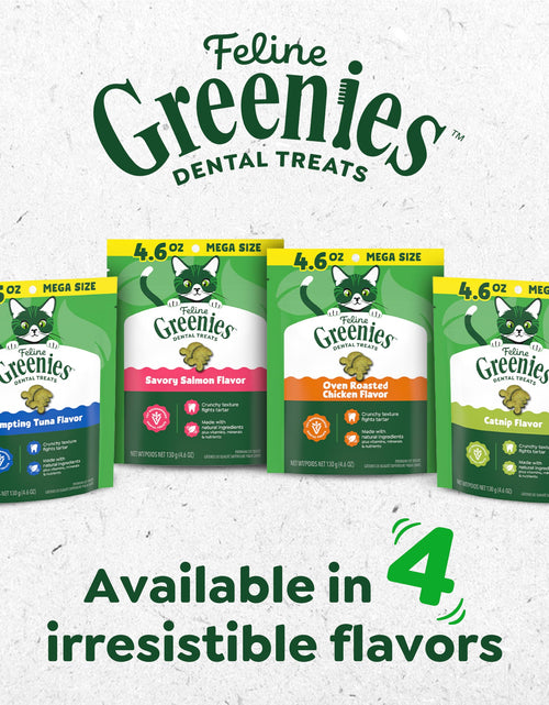 Load image into Gallery viewer, Greenies Cat Treats Adult Natural Dental Tuna Flavor 9.75 oz Tub BEST BY.02/2026
