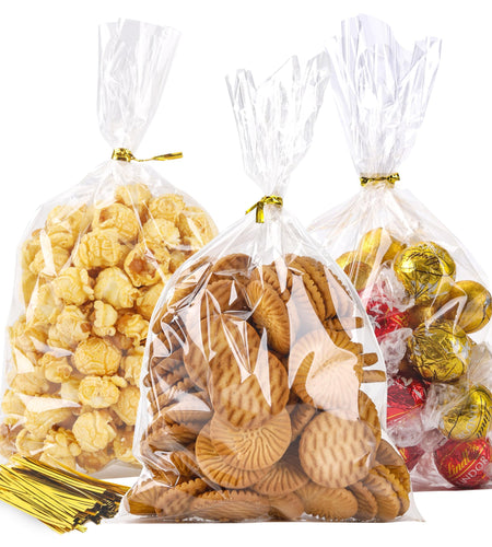 Kyswwellbag Cellophane Bags 3x5in 200 Pcs Transparent Self Adhesive Poly PP