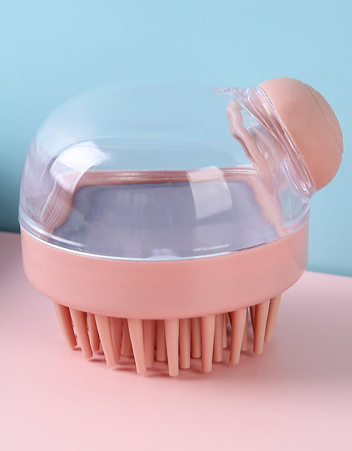Load image into Gallery viewer, Hair Wash Comb Clear Brush Fluid Press Scalp Massage Bath Cleaning Shower Brush Home Shampoo Scrubber

