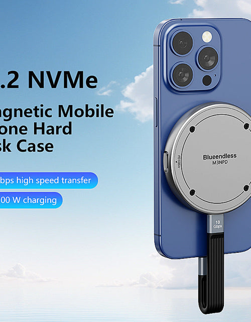 Load image into Gallery viewer, m. 2 magnetic hard drive box nvme solid-state USB 3.2 portable hard drive box
