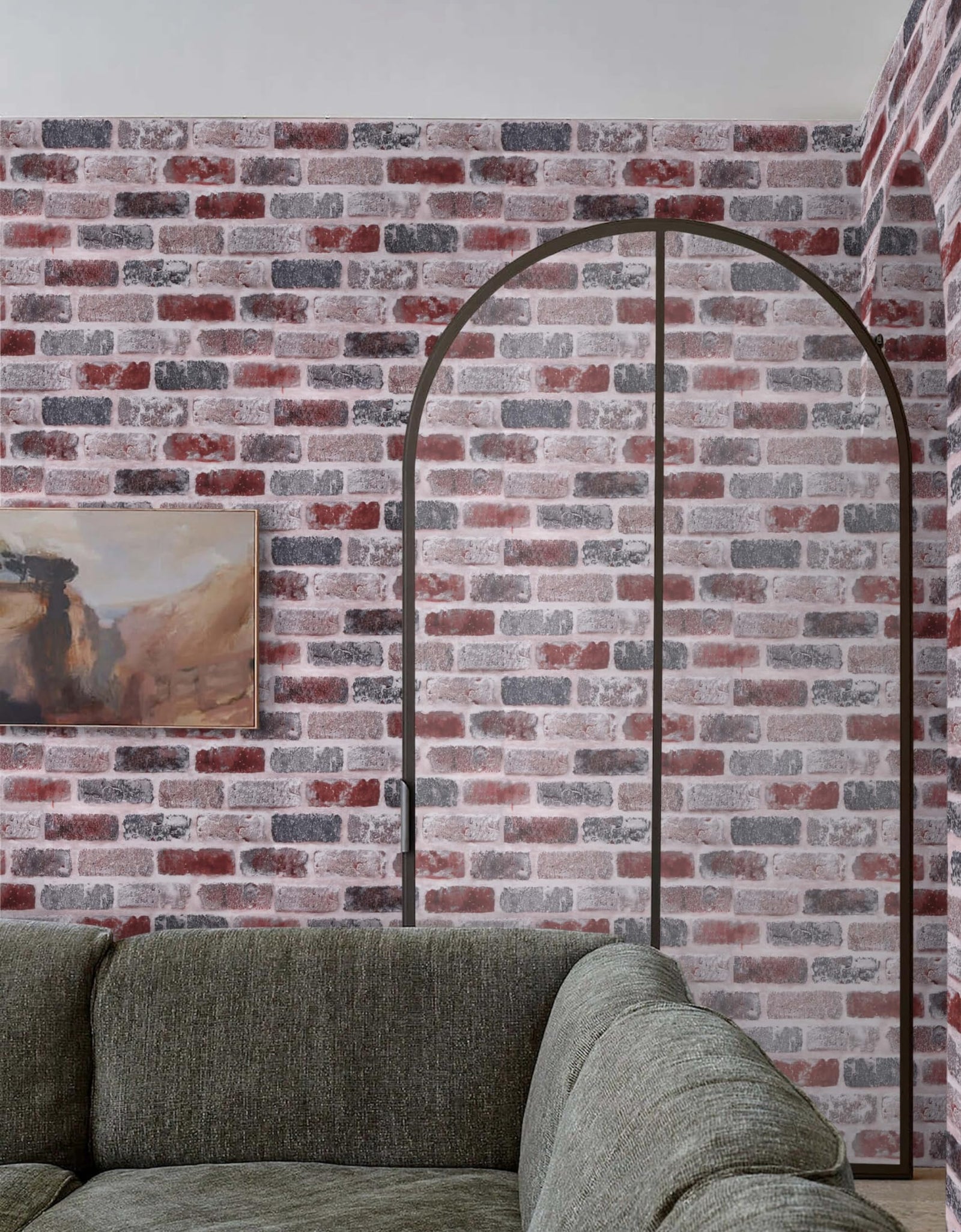 KUKANTST Brick Stone Peel and Stick Wallpaper 17.8"x472" Waterproof Vinyl Roll