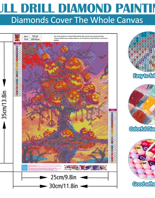 Load image into Gallery viewer, LKHMVCA Halloween Pumpkin Tree Diamond Painting Kit 11.8x15.7 Inch
