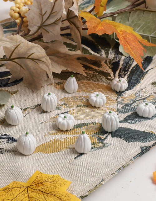 Load image into Gallery viewer, winemana Mini Pumpkins Fall Decorations 80 Pack White Resin Small
