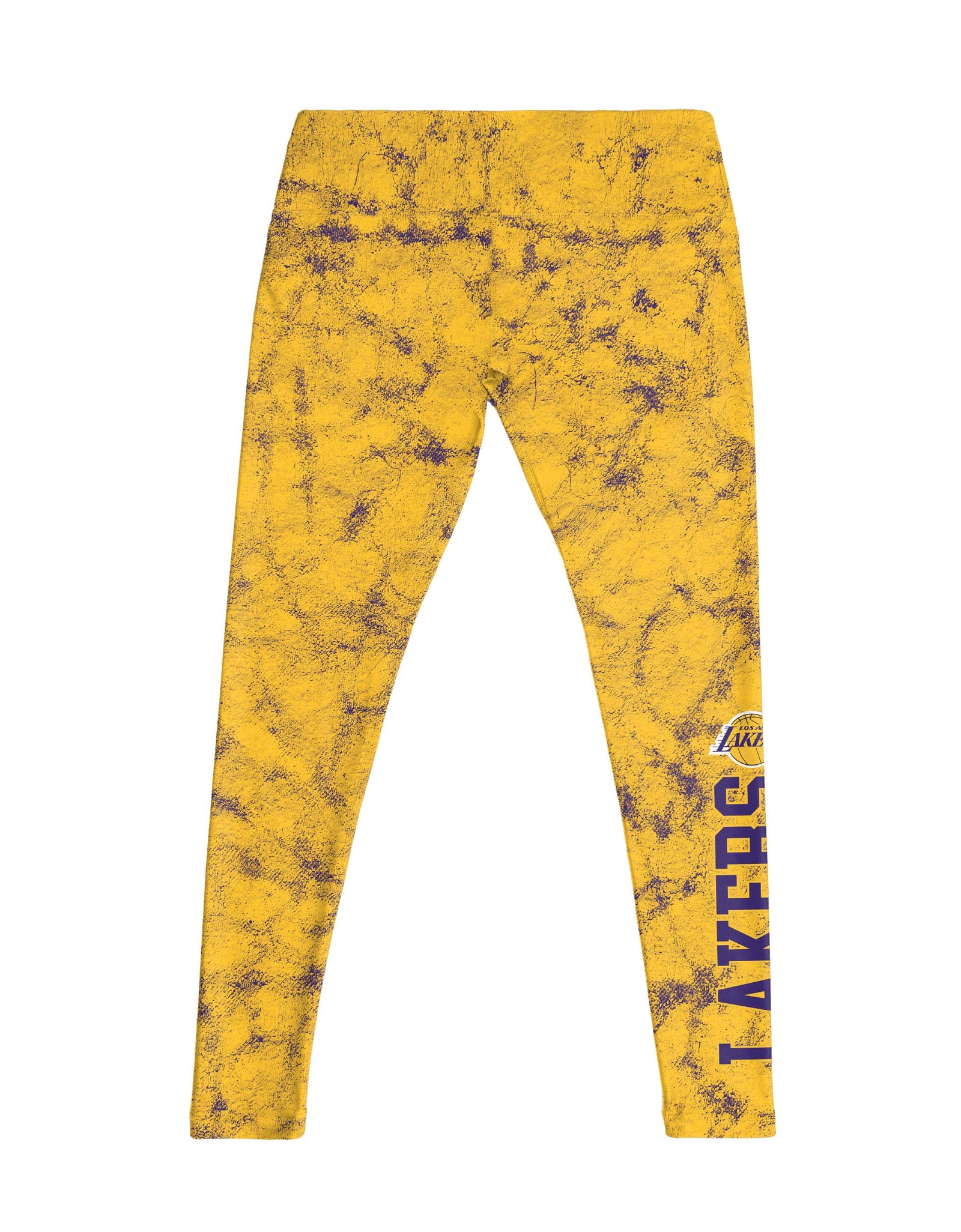 FOCO Los Angeles Lakers NBA Womens Team Color Cloud Leggings Yellow and Purple M