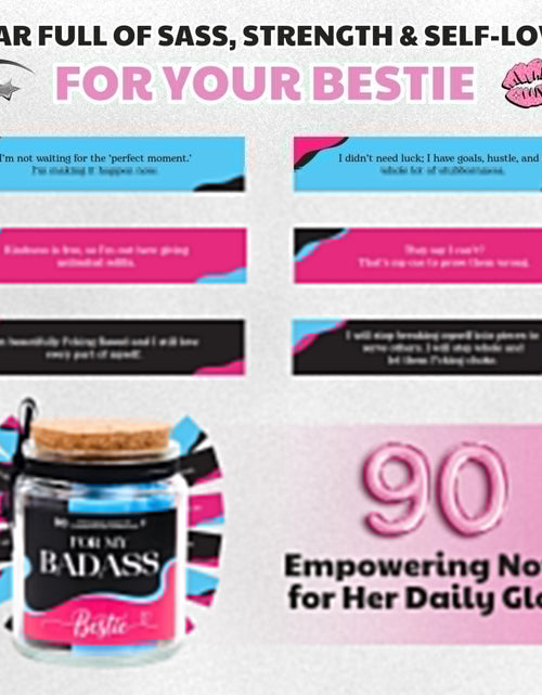 Load image into Gallery viewer, SOLMAYCO Affirmation Jar with Inspirational Notes Birthday Gift for Women Badass
