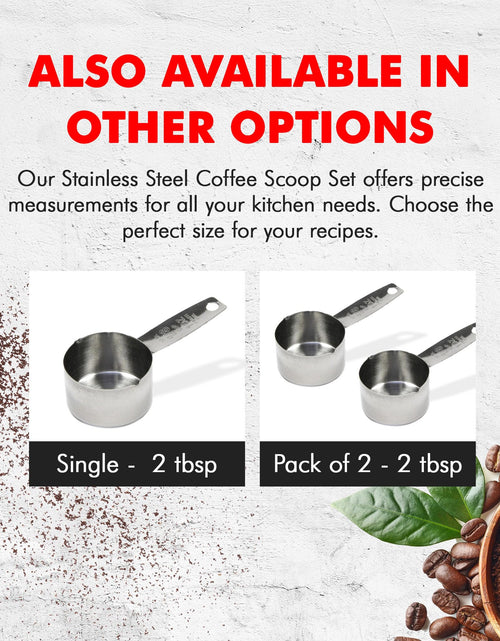 Load image into Gallery viewer, Chef Craft Select Coffee Measurer 4 Inch 2 Tbsp Stainless Steel
