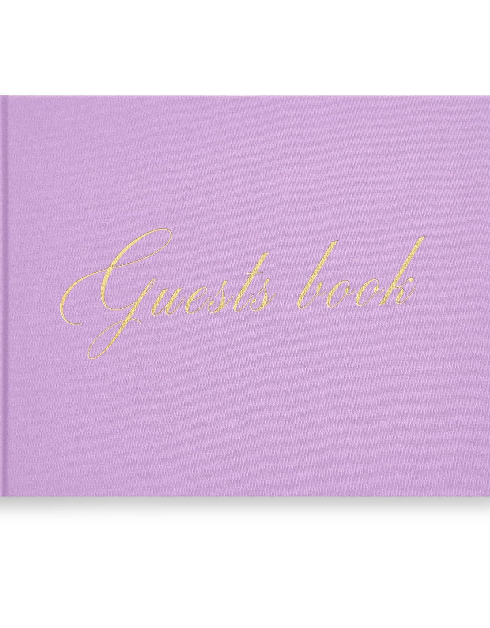 &And Per Se Purple Wedding Guest Book Hardcover Memory Keepsake Album