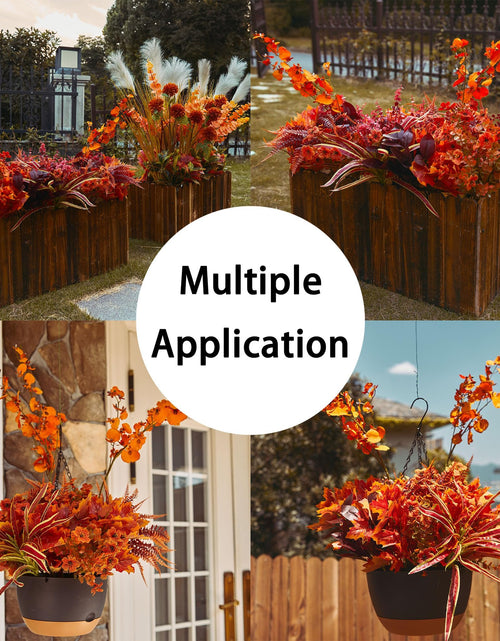 Load image into Gallery viewer, PARTY JOY 15 Bunches Artificial Fall Orchid Flowers 10x5x5in Autumn Decor
