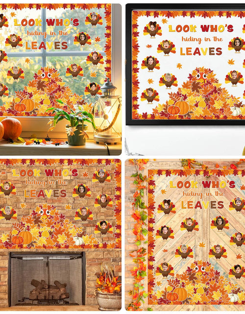 Load image into Gallery viewer, Containlol Fall Thanksgiving Bulletin Board Set Colorful Small 12.6x10.2in
