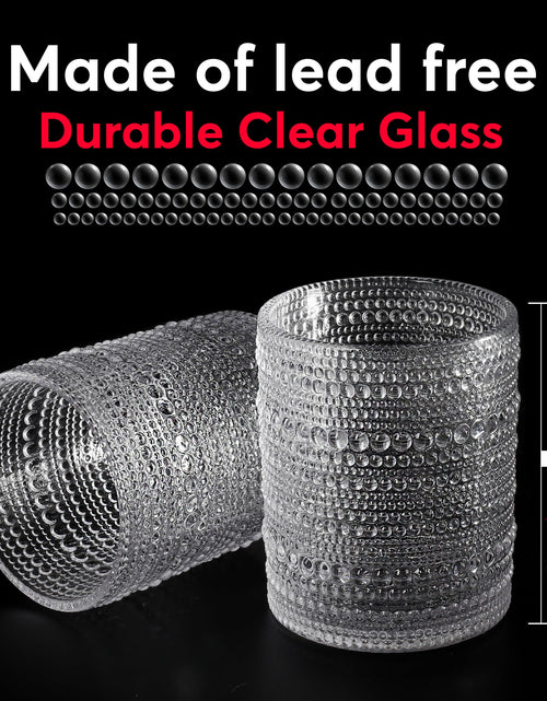 Load image into Gallery viewer, Jupiter Hobnail Vintage Drinking Glasses Set of 6 11.75oz Clear
