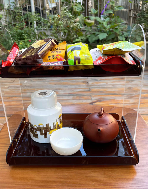 Load image into Gallery viewer, Maramugic 2 Tier Acrylic Bathroom Counter Organizer Amber Small
