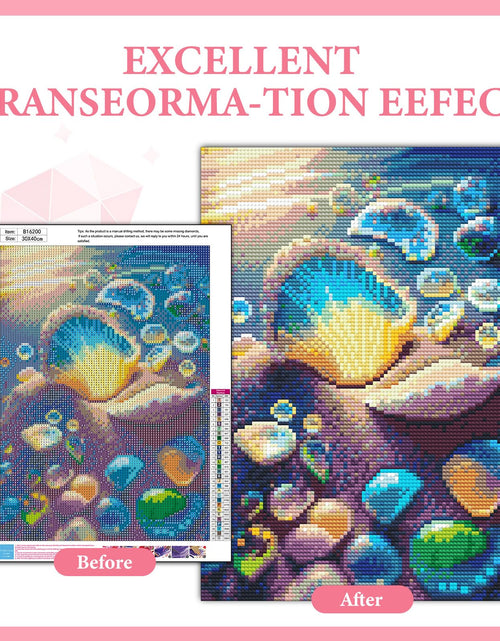 Load image into Gallery viewer, GEEHEIY 5D Seashell Diamond Art Kit for Adults, 12x16 Inch, Art Deco Style
