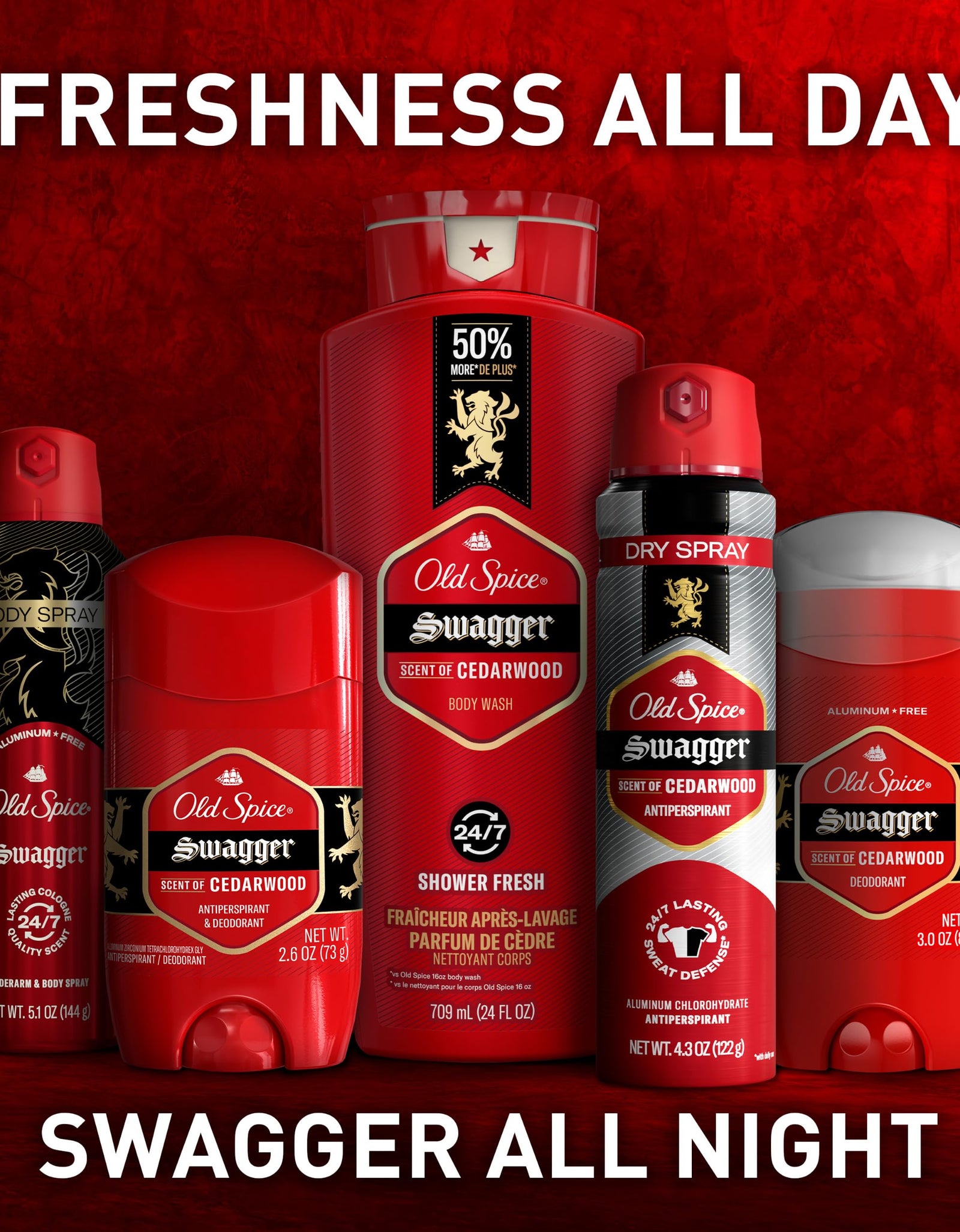Old Spice Red Zone Men's Invisible Solid Anti-Perspirant Deodorant Swagger 3.4oz