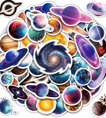 Robmoda 50 Pcs Funny Reading Books Stickers Vinyl Waterproof Glow Dark