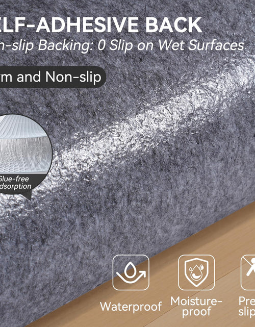 Load image into Gallery viewer, YDKGL 4PC Non-Slip Peel &amp; Stick Stair Treads 8x30 Brown Chenille
